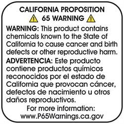 California Prop 65 Warning