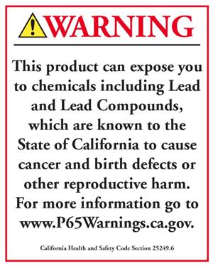 california proposition 65 warning