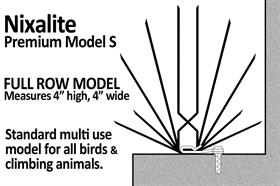 Model S Bird Spikes, 8' Kit (4 - 2' strips)