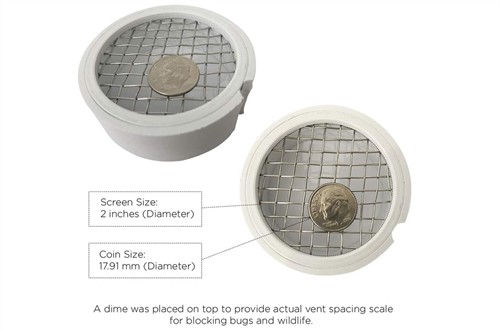 Nixalite PVC Termination Vent Screen image